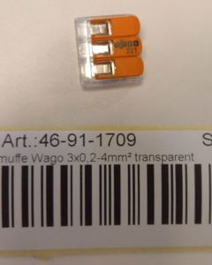 Assembly sleeve Wago 3x0.2-4mm² transparent